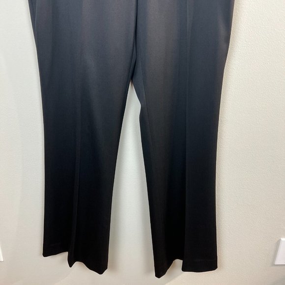 St. John Dress Pants 10 Womens Black Wool Stretch Straight Leg Professional - Picture 3 of 8